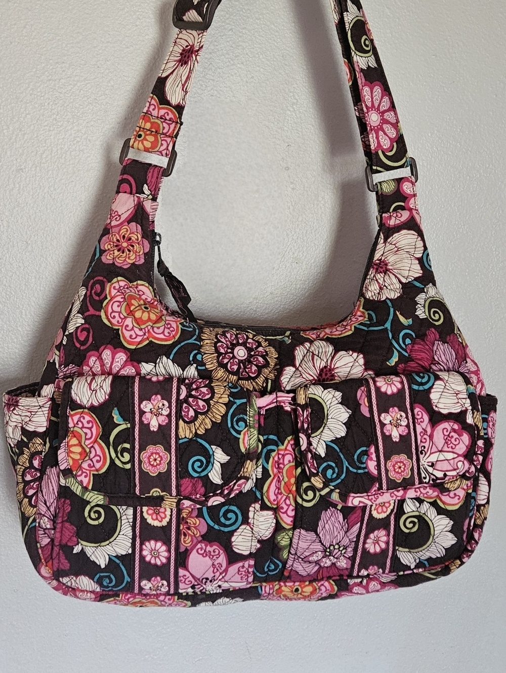 Vera Bradley Cargo Sling Crossbody In Mod Floral Pink